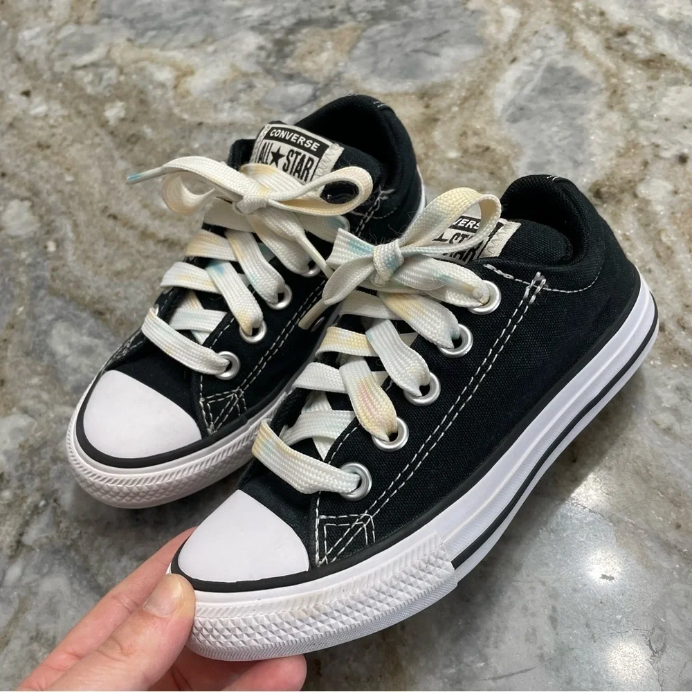 Kids Black and White Converse Toddler size 12